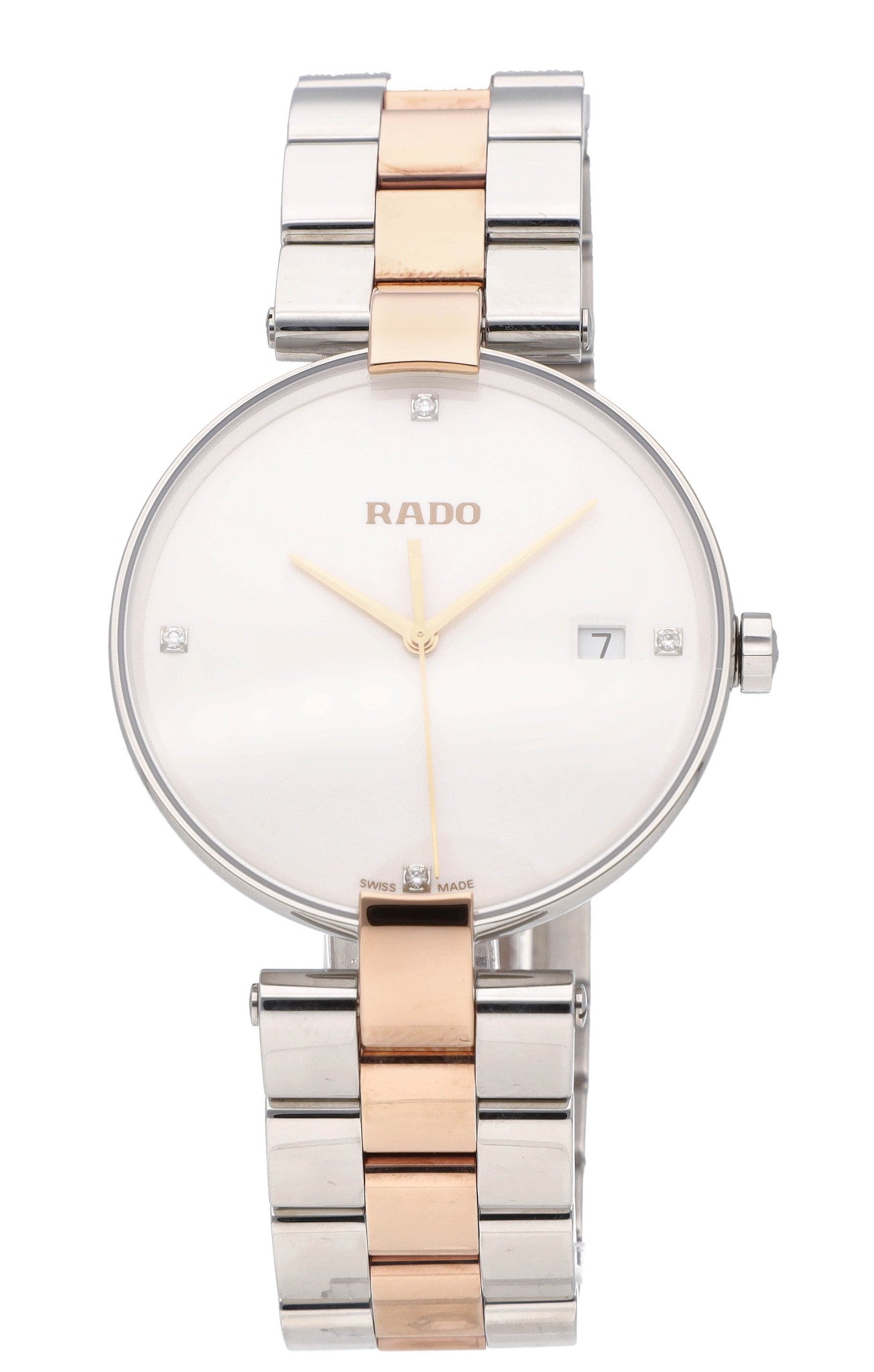 Rado Jubile 36mm Two-Tone White Diamond Dial Quartz Ladies Watch R22852713
