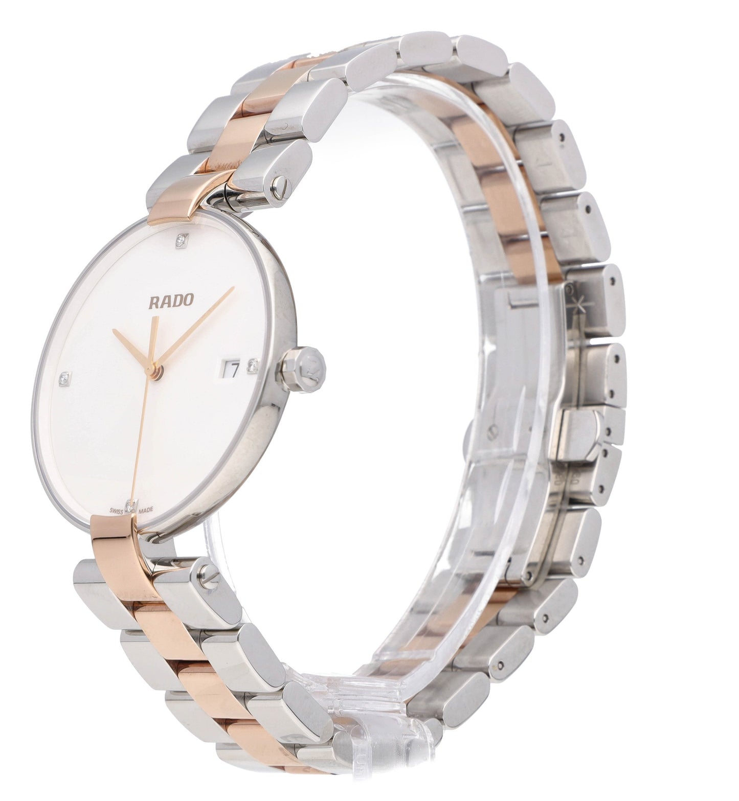 Rado Jubile 36mm Two-Tone White Diamond Dial Quartz Ladies Watch R22852713