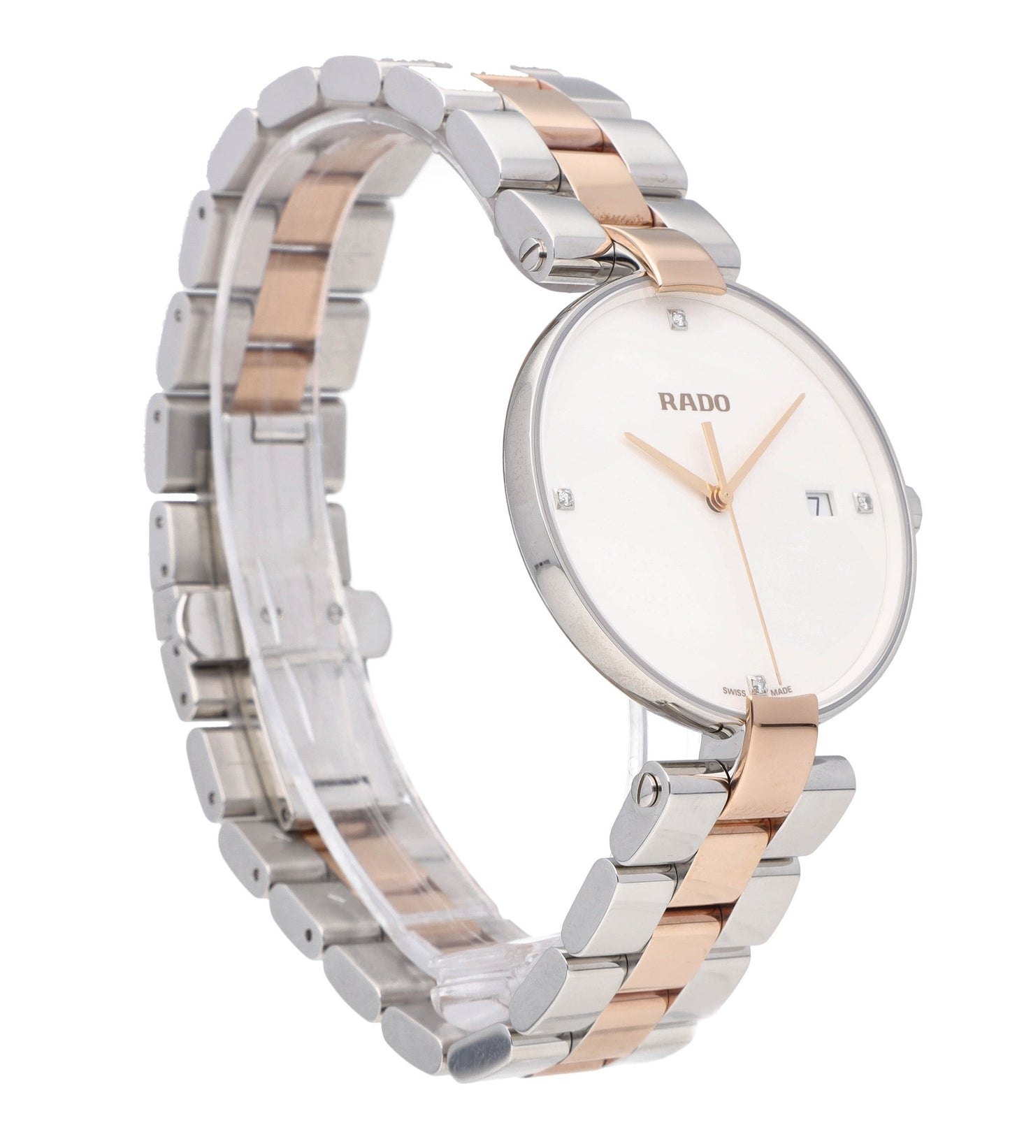 Rado Jubile 36mm Two-Tone White Diamond Dial Quartz Ladies Watch R22852713