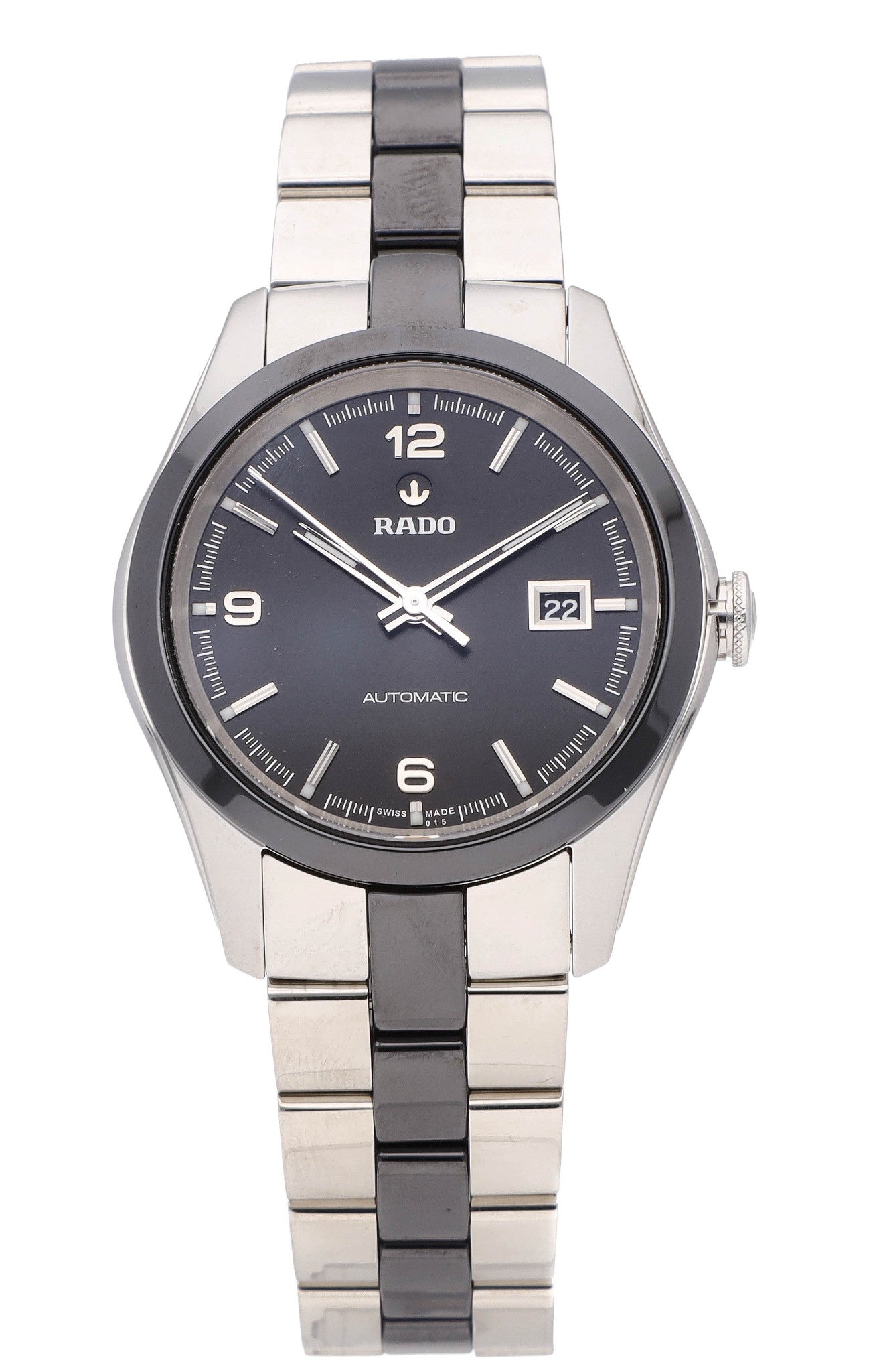 Rado Hyperchrome 31mm Automatic Two-Tone Black Dial Ladies Watch R32049152