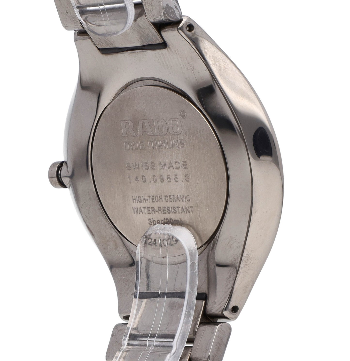 Rado True Thinline 30mm Quartz Black Dial Ceramic Ladies Watch R27956152