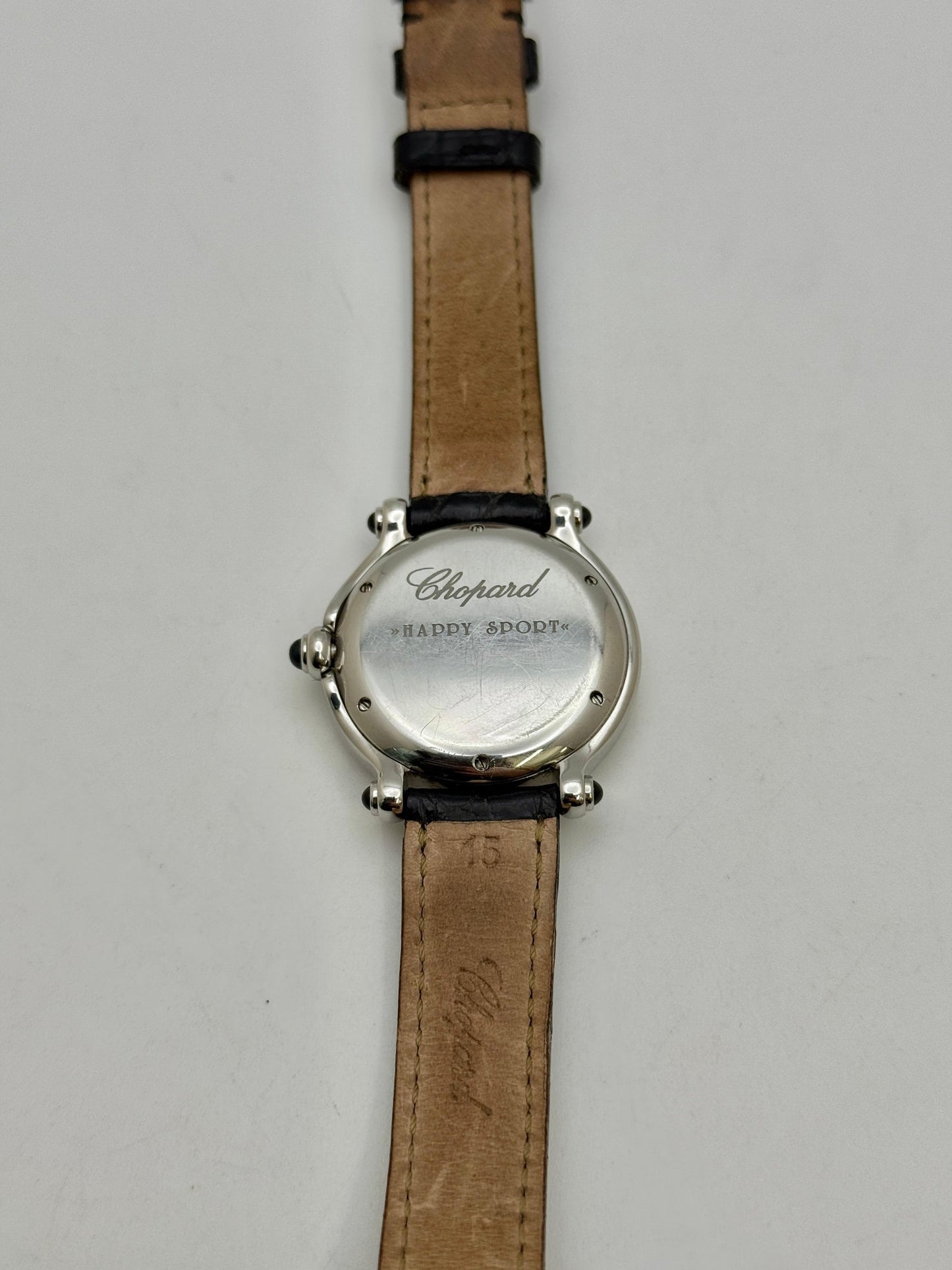 Chopard Happy Sport 32mm Quartz Diamond Dial & Bezel Ladies Watch 27/8286-23/11