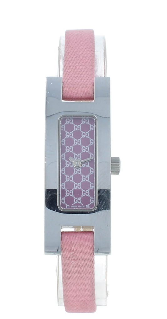 Pre-Owned Gucci 3900L Quartz Stainless Steel 12mm Pink Dial & Strap Ladies Watch