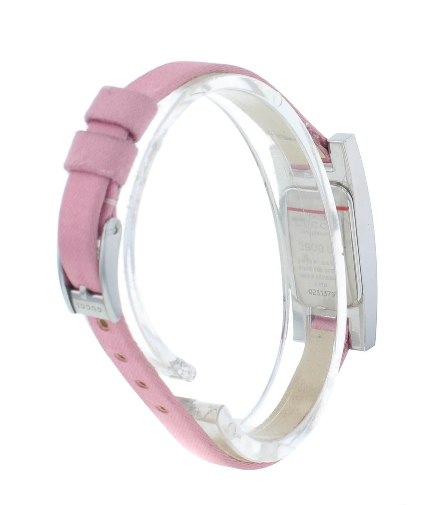 Pre-Owned Gucci 3900L Quartz Stainless Steel 12mm Pink Dial & Strap Ladies Watch