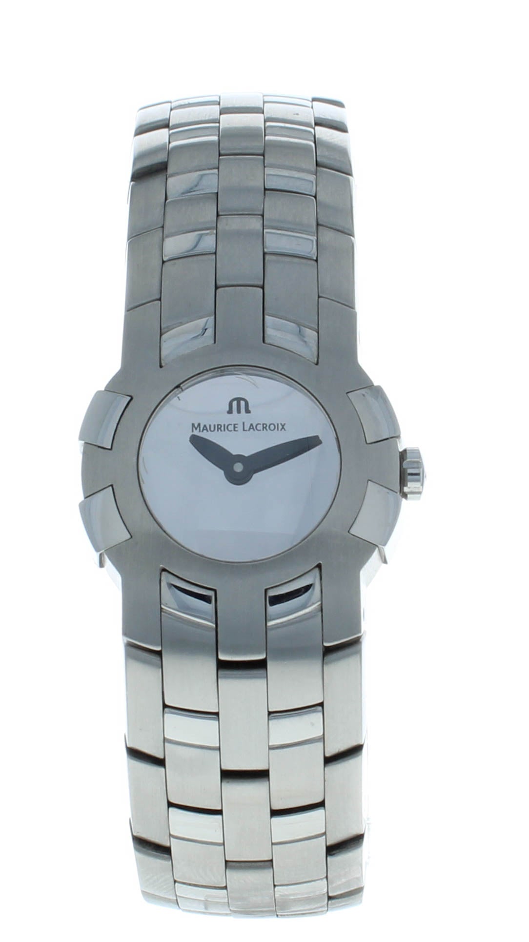 Maurice Lacroix Stainless Steel Quartz Black Dial Ladies Watch 59858-6702
