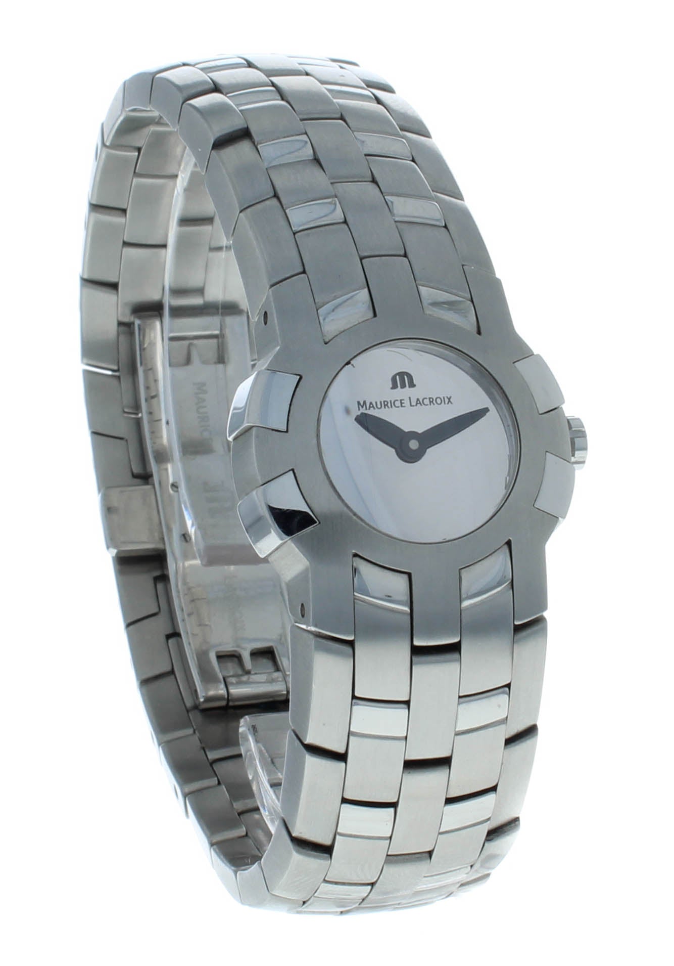 Maurice Lacroix Stainless Steel Quartz Black Dial Ladies Watch 59858-6702