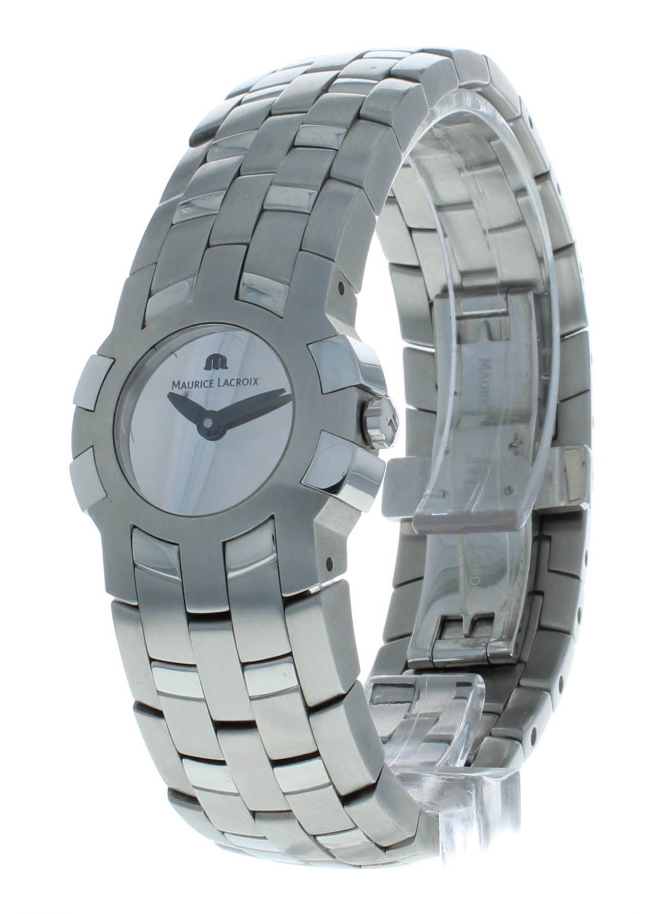 Maurice Lacroix Stainless Steel Quartz Black Dial Ladies Watch 59858-6702