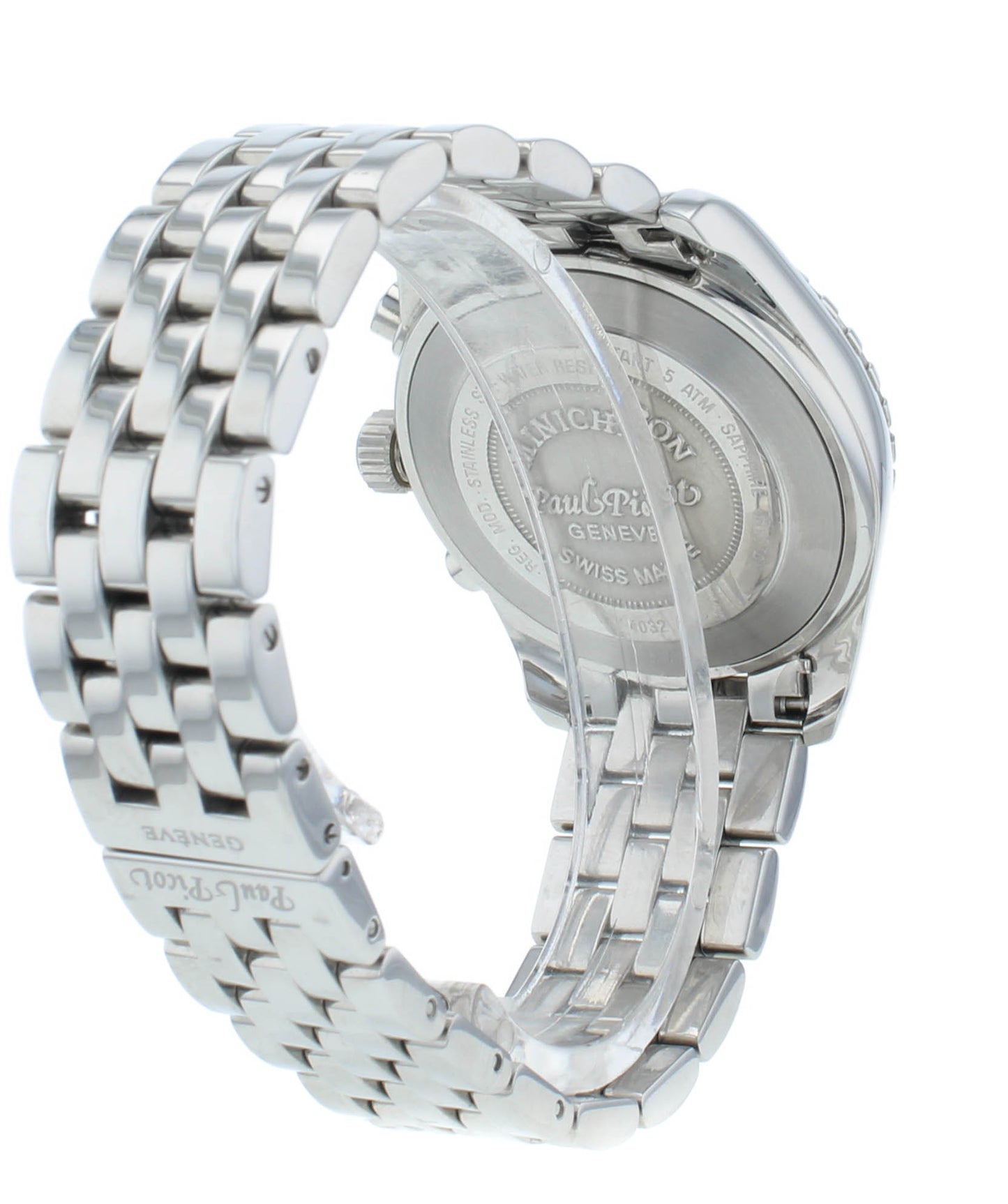 Paul Picot Minichron 36mm Chronograph White Dial Automatic Men's Watch 4032