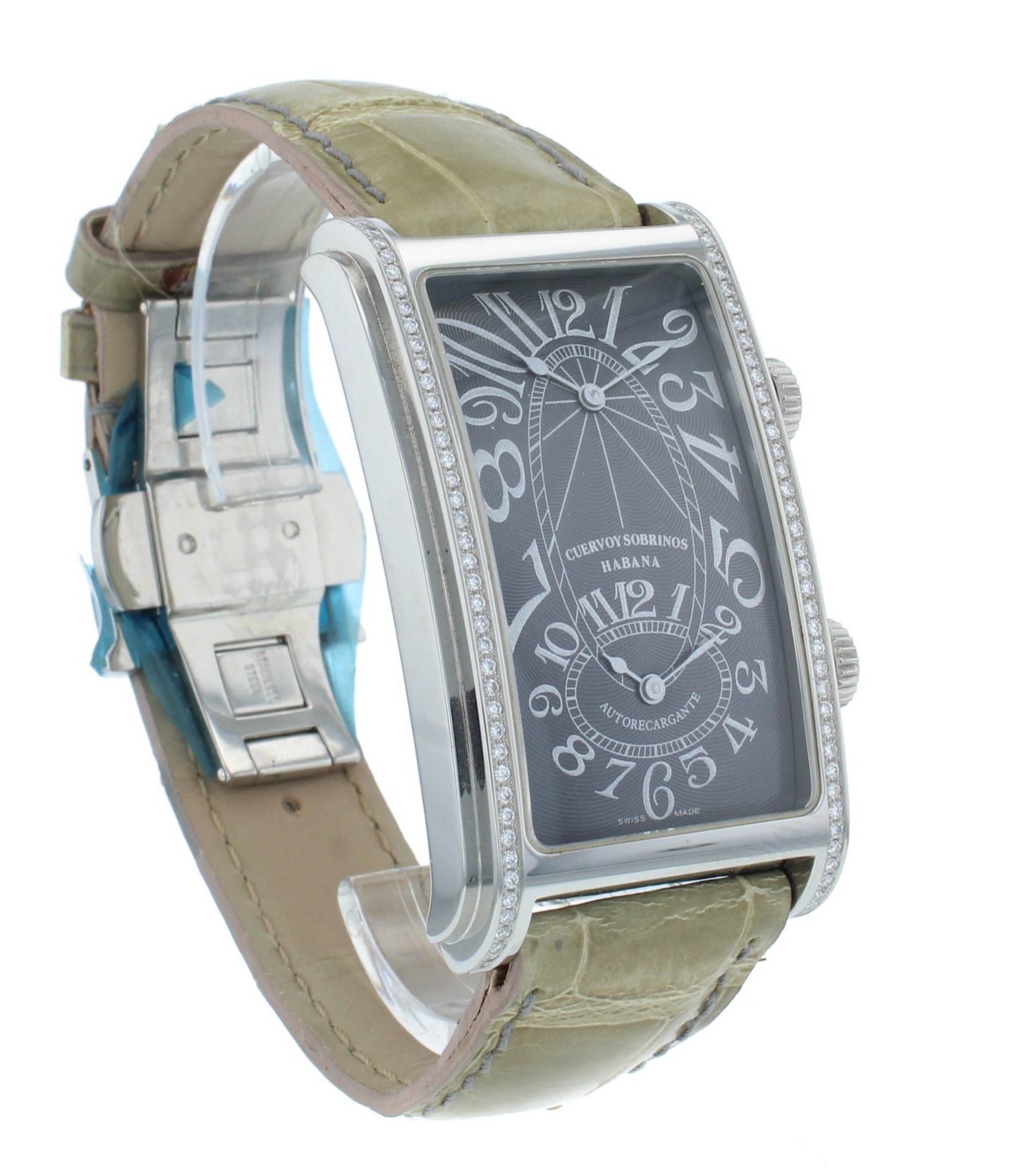 Pre-Owned Cuervo y Sobrinos Prominente Dual Time Auto Ladies Watch 1112.1GG.S1