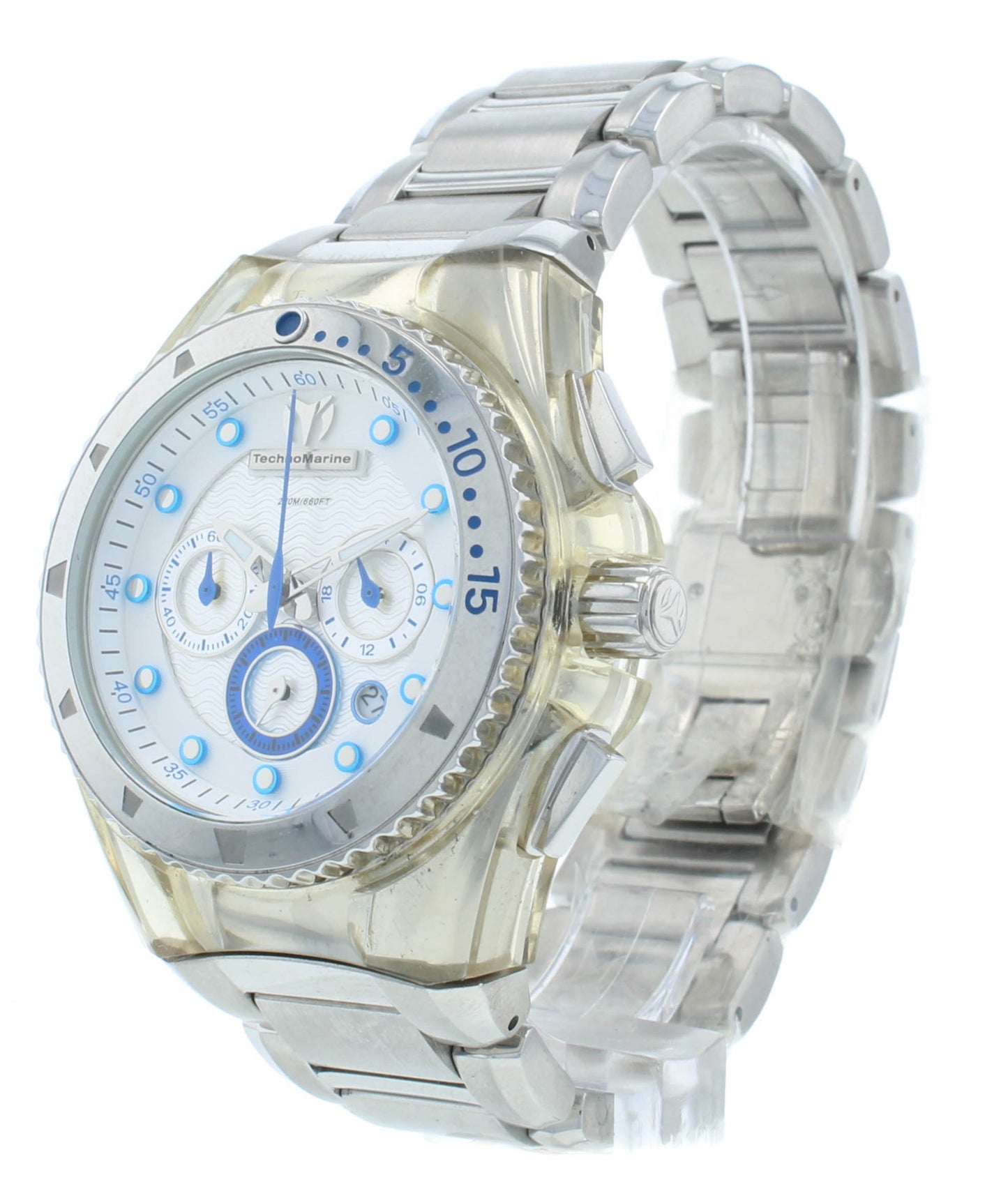 TechnoMarine Cruise Beach Silver Dial Chrono 40mm Quartz Men's Watch 10076637