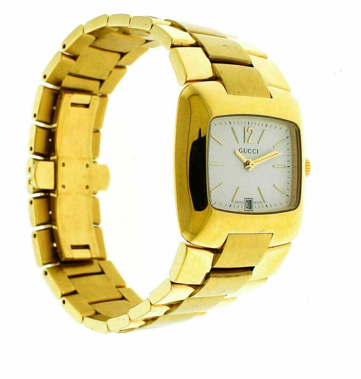 Pre Owned Gucci 29mm Quartz Stainless Steel Ladies Watch YA085501