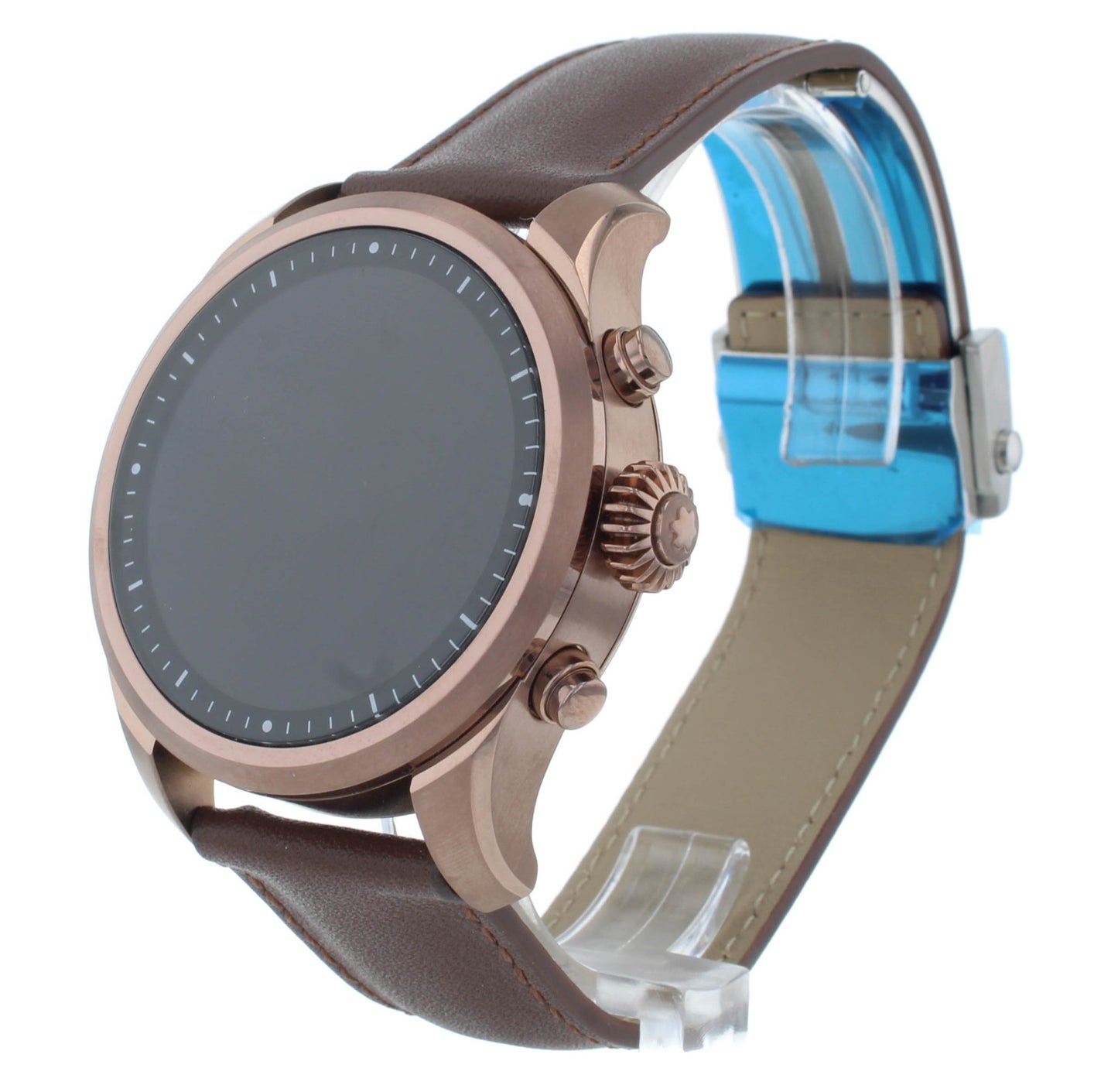 Montblanc Summit 2 42mm Quartz Leather Strap Chronograph Men's Smartwatch 126479