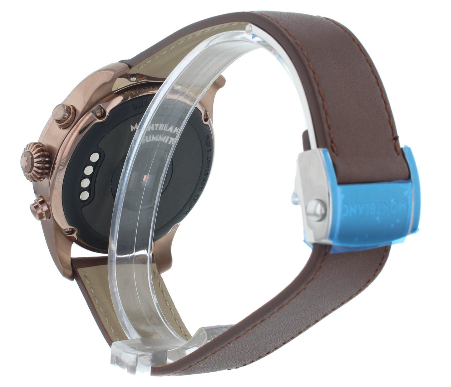 Montblanc Summit 2 42mm Quartz Leather Strap Chronograph Men's Smartwatch 126479