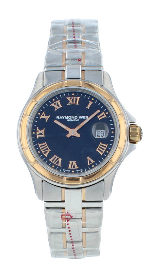 Raymond Weil Parsifal 28mm Black Dial Steel Quartz Ladies Watch 9460-SG5-00658