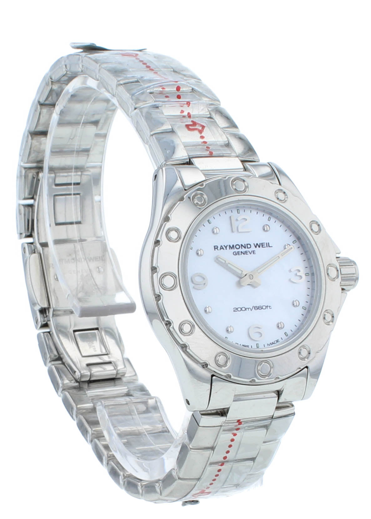 Raymond Weil Spirit 29mm Quartz White MOP Dial Steel Ladies Watch 3170-ST-05915