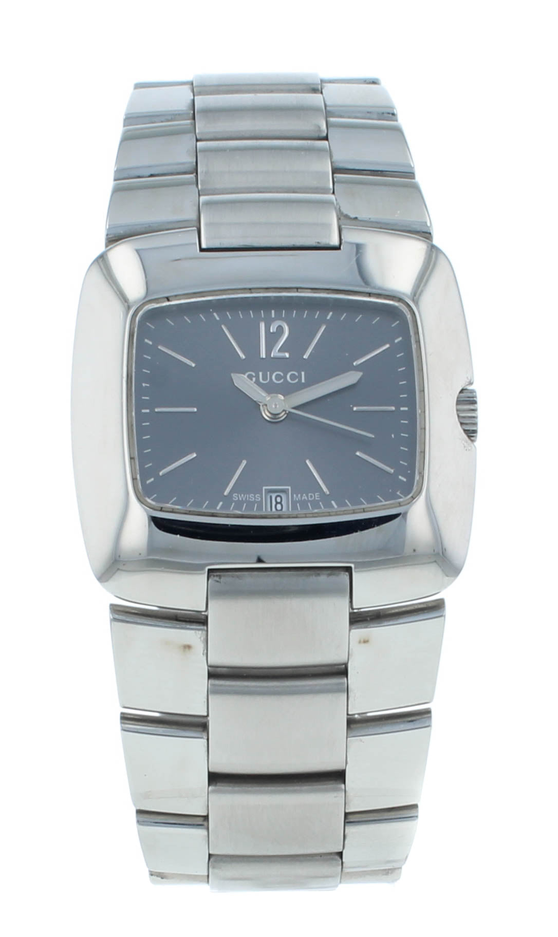 Pre-Owned Gucci 8500L Quartz Stainless Steel 29mm Black Dial Ladies Watch