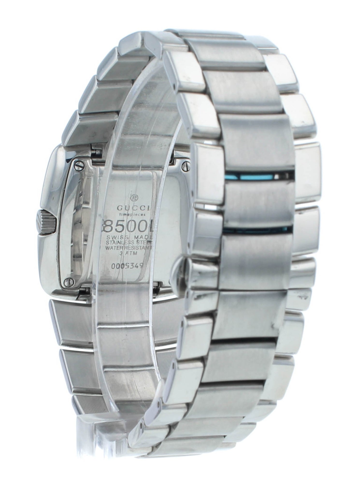 Pre-Owned Gucci 8500L Quartz Stainless Steel 29mm Black Dial Ladies Watch