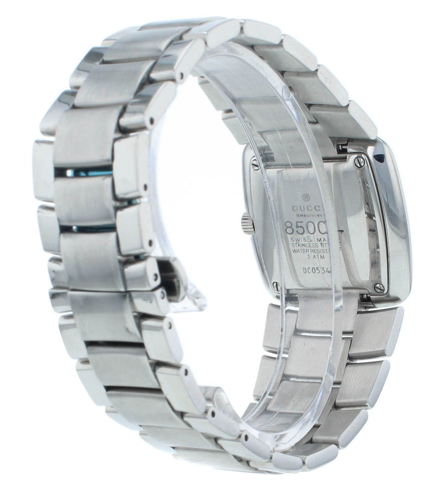 Pre-Owned Gucci 8500L Quartz Stainless Steel 29mm Black Dial Ladies Watch