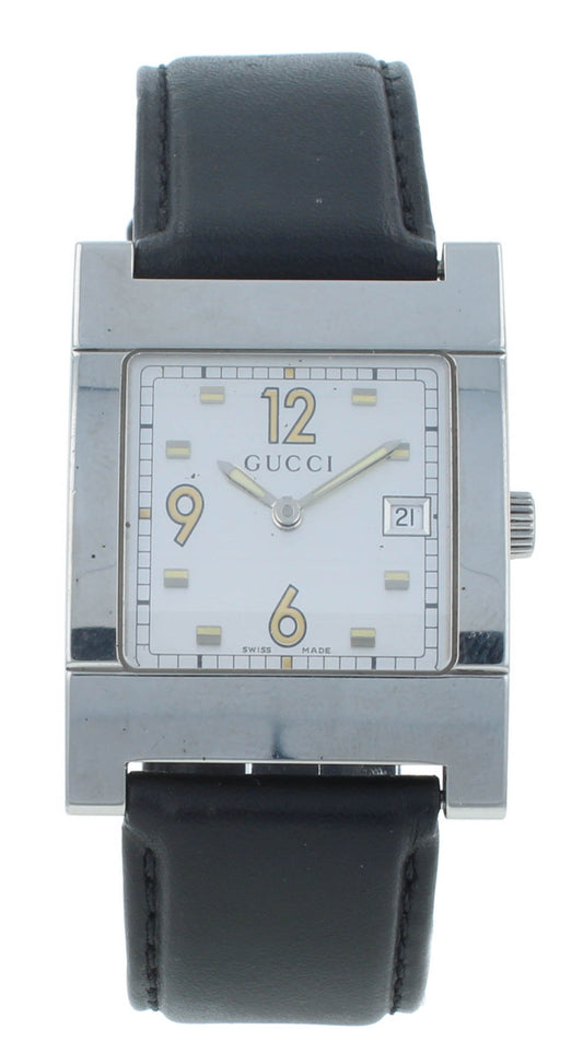 Pre-Owned Gucci Stainless Steel Silver Dial Quartz Ladies Watch 7700M