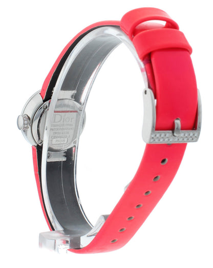 Dior La D De 19mm Black Dial Diamond Bezel Quartz Ladies Watch CD040110A011
