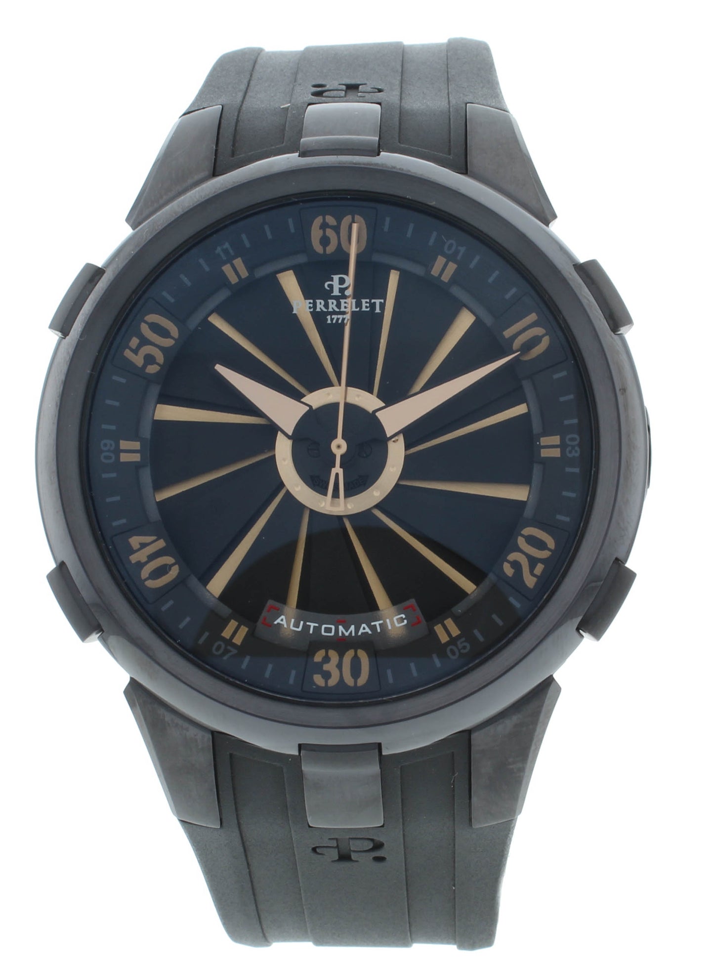 Perrelet Turbine XL Black Dial 48mm Automatic Men’s Watch A4053/1