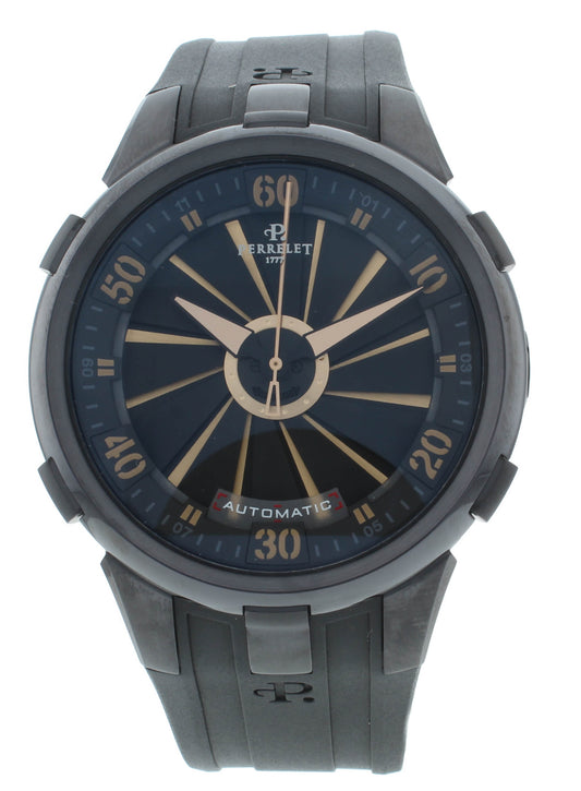 Perrelet Turbine XL Black Dial 48mm Automatic Men’s Watch A4053/1