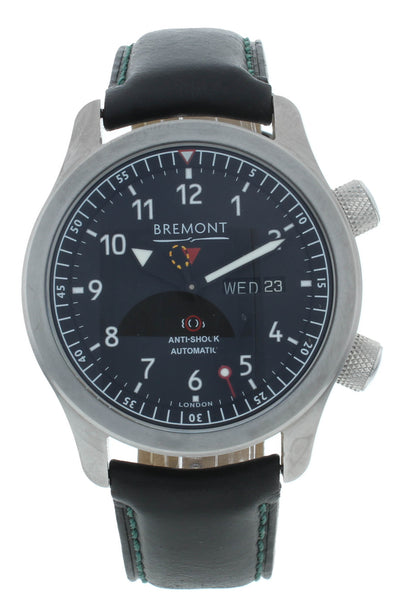 Bremont Martin Baker II Black Dial Green Barrel 43mm Men’s Watch MBII-BK-GN-S