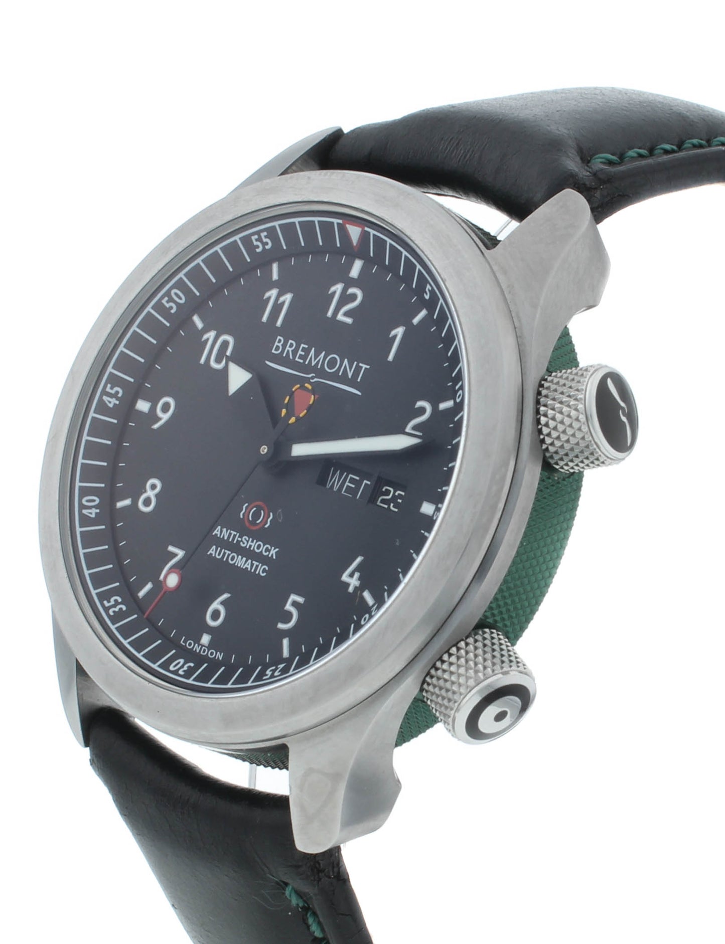 Bremont Martin Baker II Black Dial Green Barrel 43mm Men’s Watch MBII-BK-GN-S