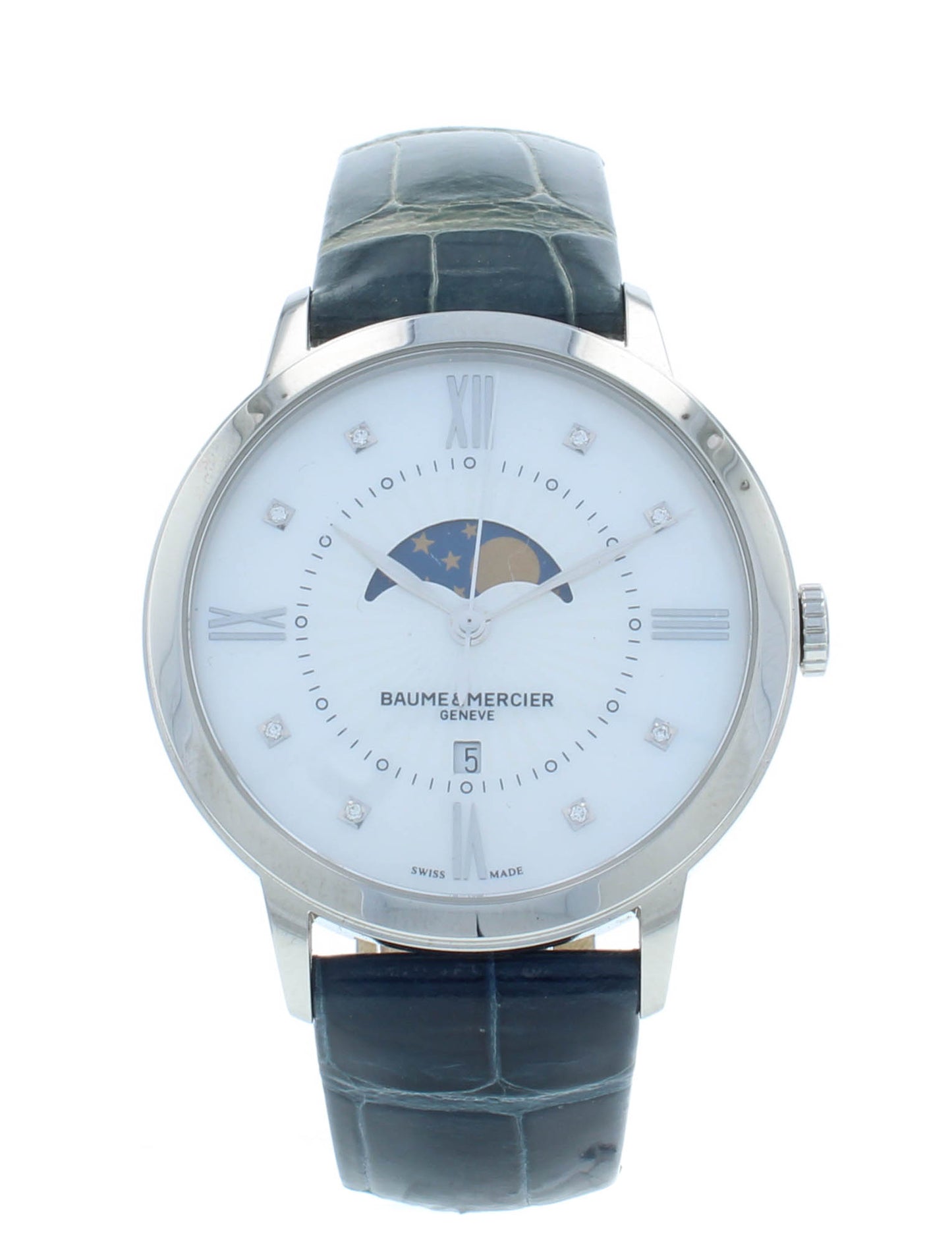 Pre-Owned Baume & Mercier Classima 36mm Moonphase Quartz Ladies Watch M0A10226