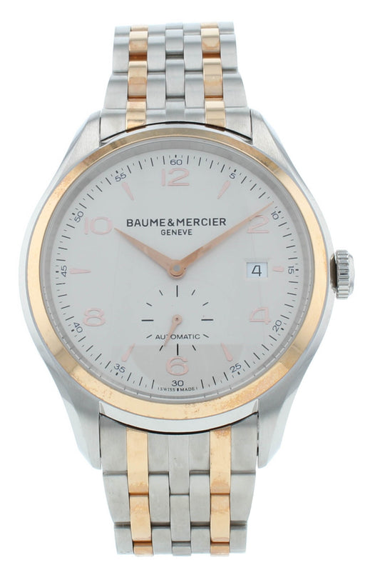 Baume & Mercier Clifton Steel & 18kt Rose Gold 41mm Men's Watch M0A10140