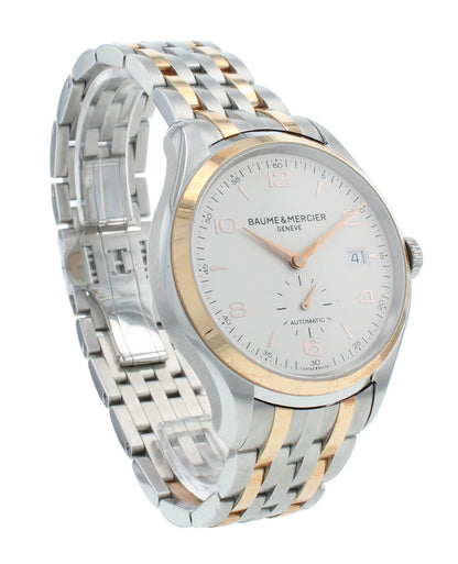 Baume & Mercier Clifton Steel & 18kt Rose Gold 41mm Men's Watch M0A10140