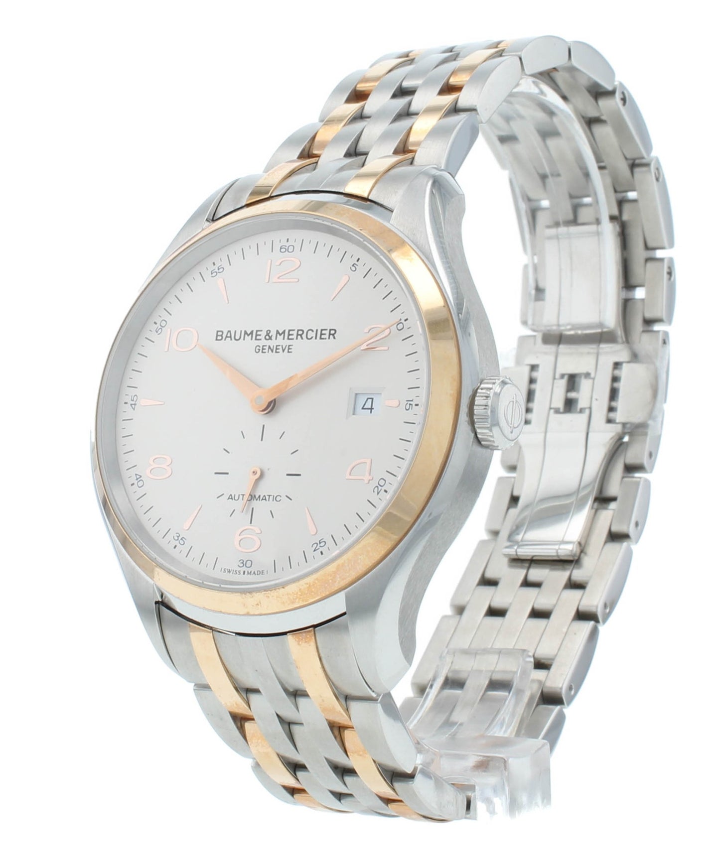 Baume & Mercier Clifton Steel & 18kt Rose Gold 41mm Men's Watch M0A10140