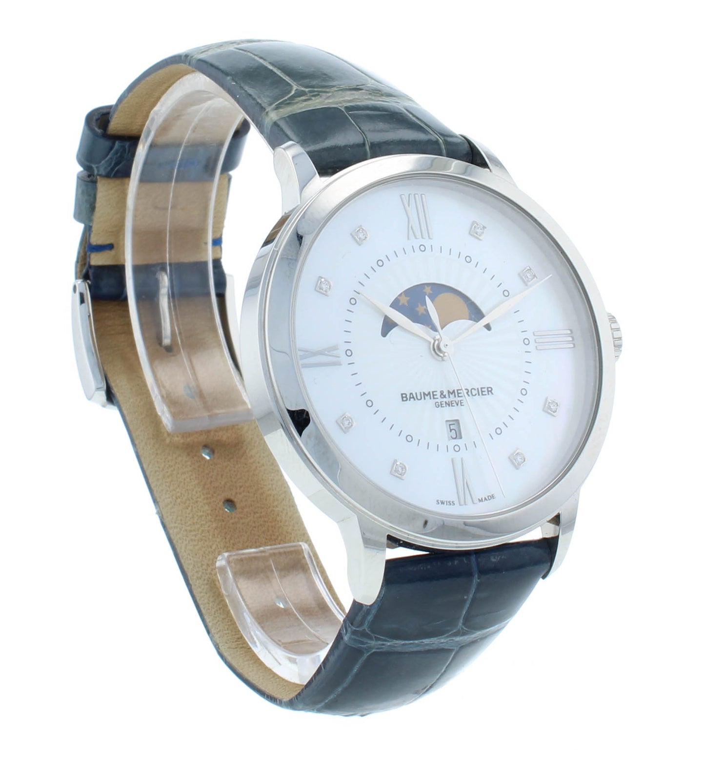 Pre-Owned Baume & Mercier Classima 36mm Moonphase Quartz Ladies Watch M0A10226