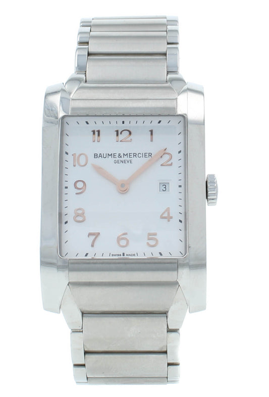 Baume & Mercier Hampton Milleis 27mm Quartz Silver Dial Ladies Watch M0A10020