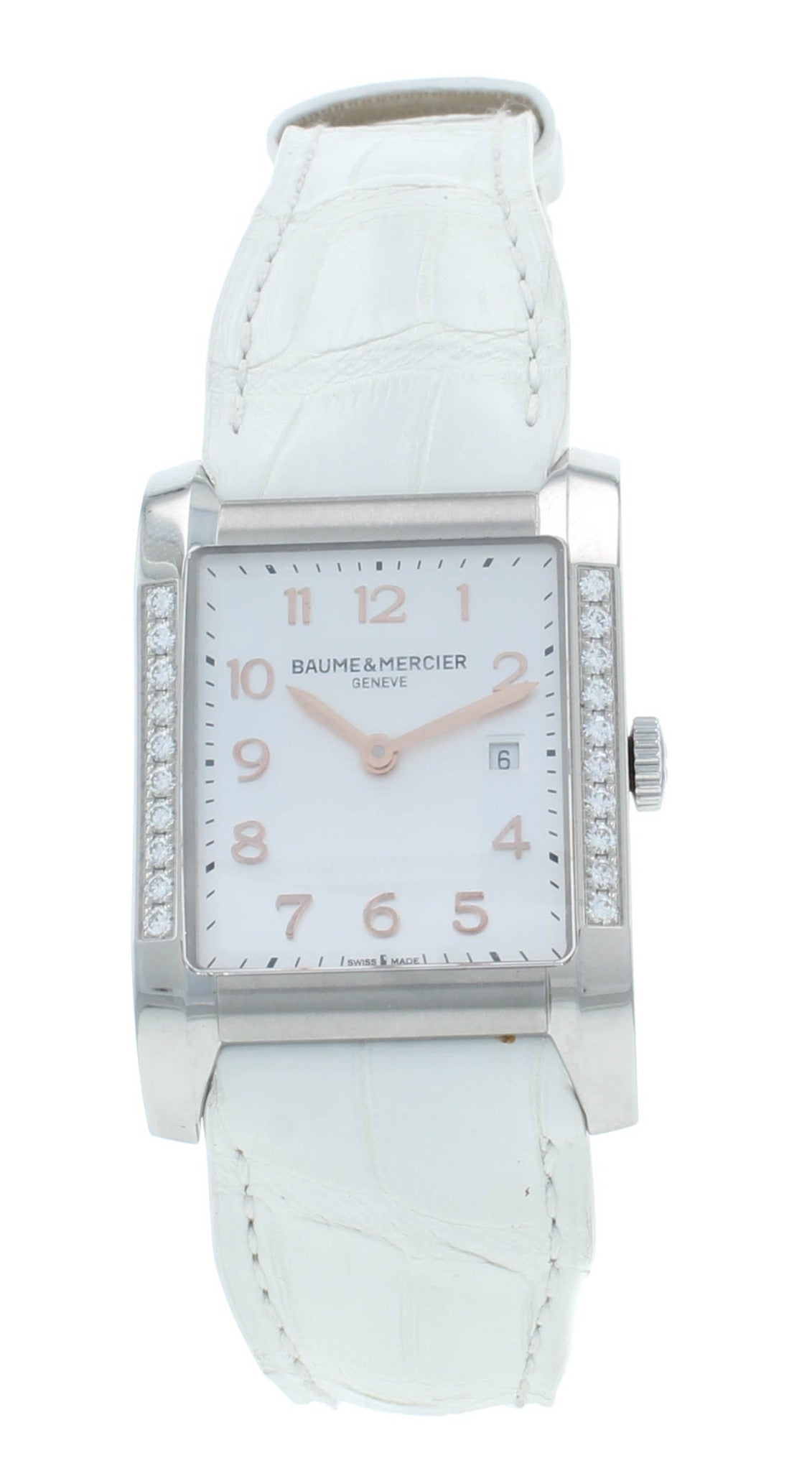 Pre-Owned Baume & Mercier Hampton 27mm Quartz Diamond Ladies Watch M0A10023