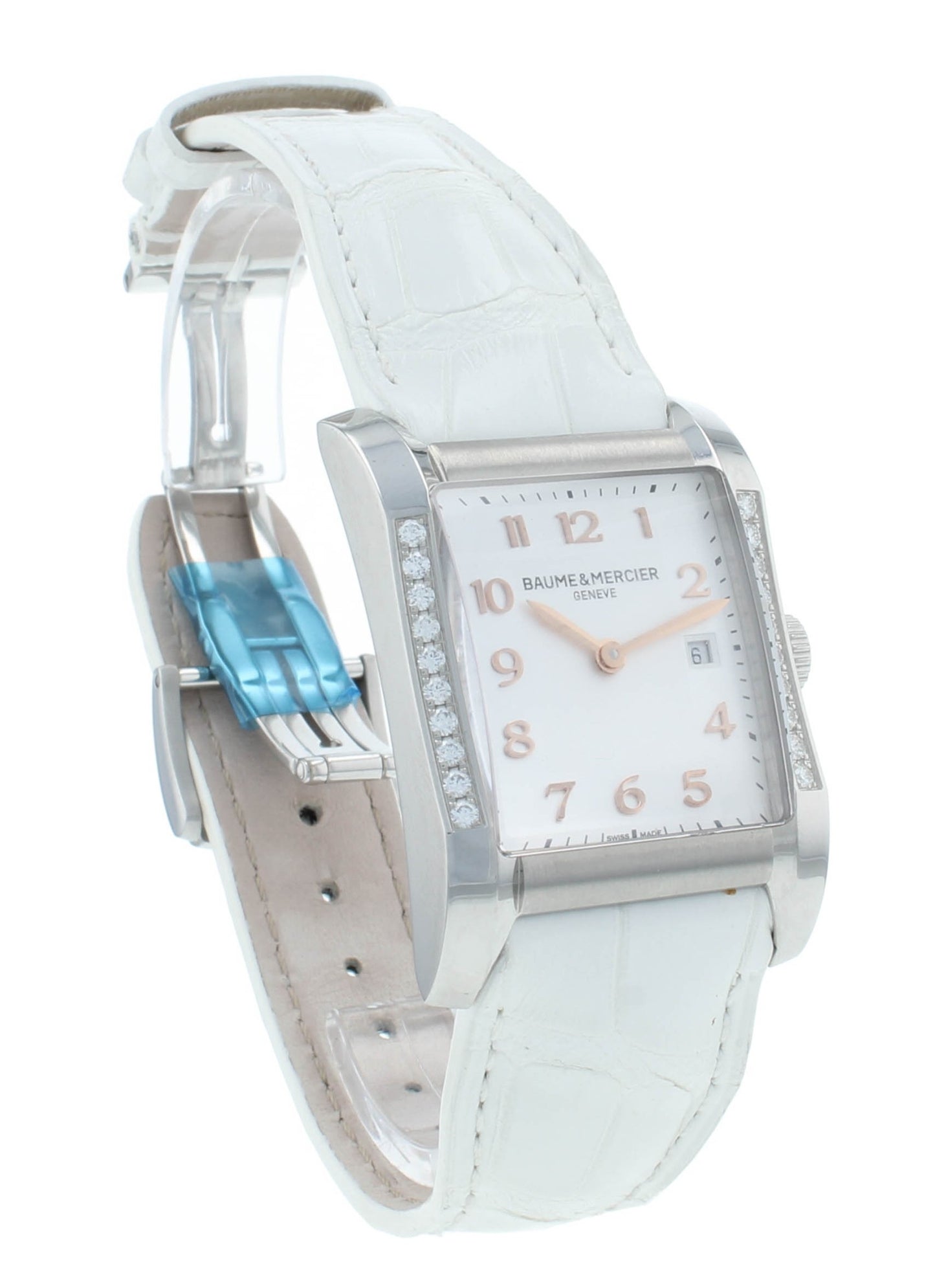Pre-Owned Baume & Mercier Hampton 27mm Quartz Diamond Ladies Watch M0A10023