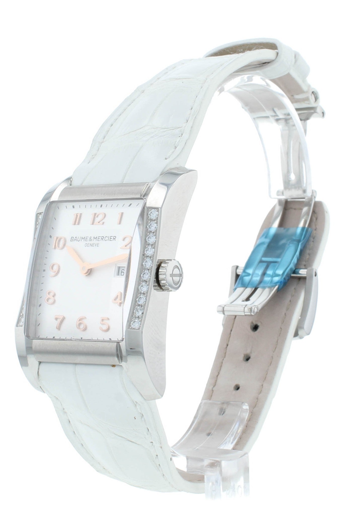 Pre-Owned Baume & Mercier Hampton 27mm Quartz Diamond Ladies Watch M0A10023
