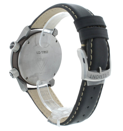 Bremont U-2 Stainless Steel Black Dial 43mm Automatic Men’s Watch U2-R-S