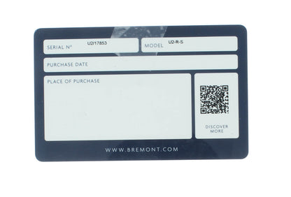 Bremont U-2 Stainless Steel Black Dial 43mm Automatic Men’s Watch U2-R-S