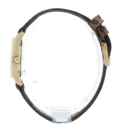 Omega SeaMaster Quartz 23mm Brown Strap Champagne Dial Ladies Watch 1380