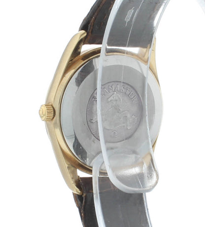 Omega SeaMaster Quartz 23mm Brown Strap Champagne Dial Ladies Watch 1380