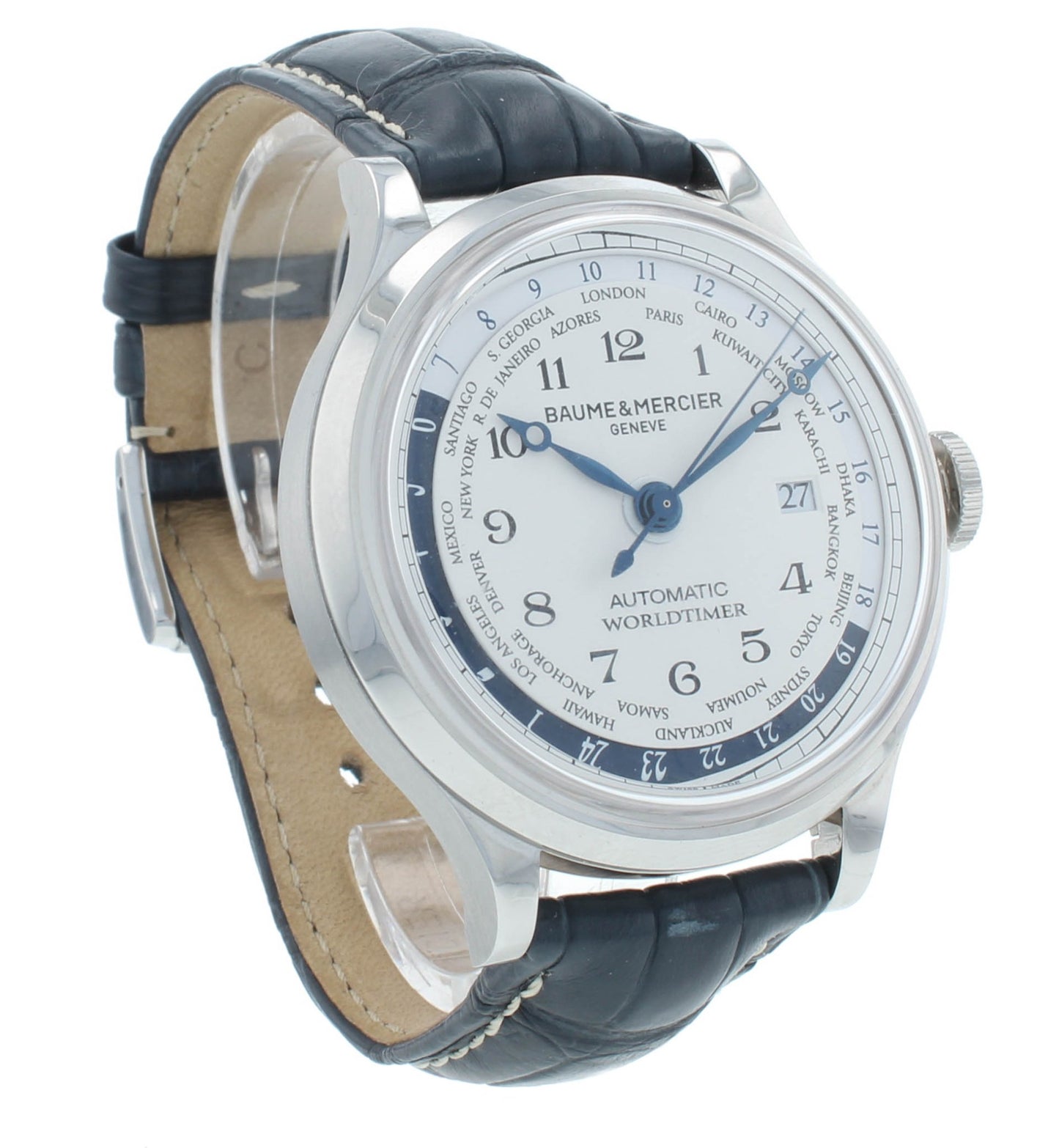 Pre-Owned Baume & Mercier Capeland Worldtimer Auto 44mm Men's Watch M0A10106