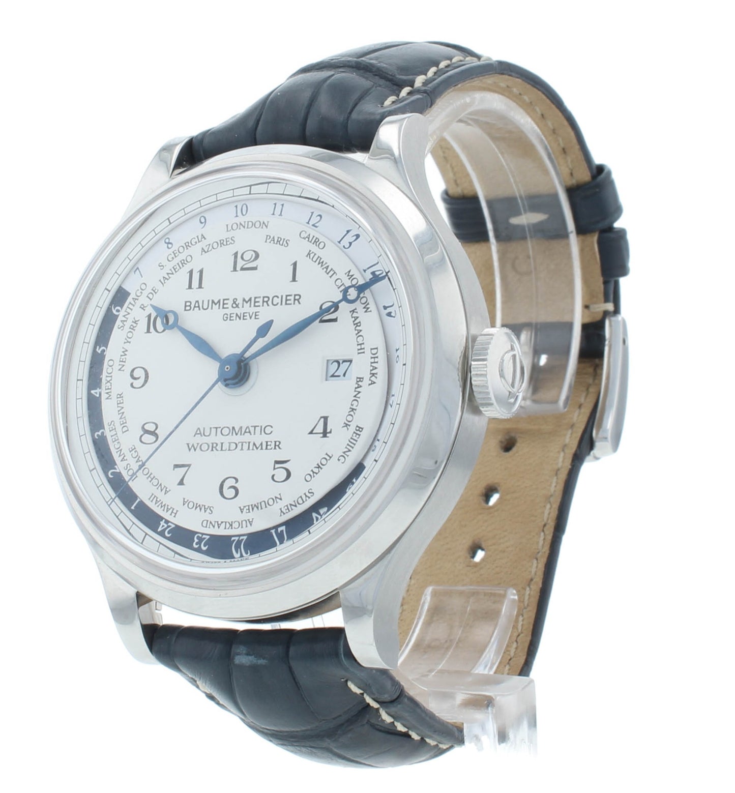 Pre-Owned Baume & Mercier Capeland Worldtimer Auto 44mm Men's Watch M0A10106