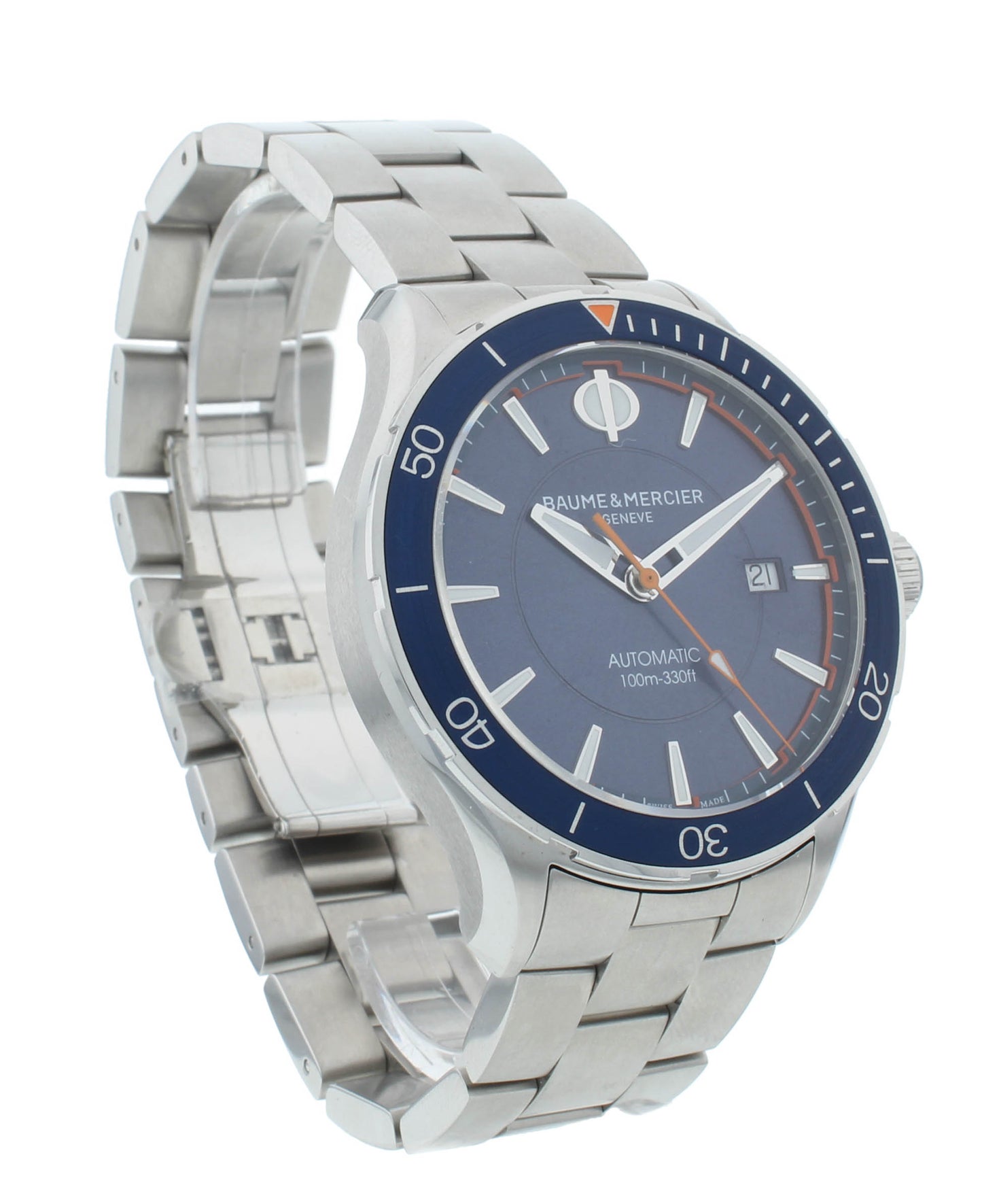 Baume & Mercier Clifton Club Blue Dial Automatic 42mm Men's Watch M0A10378