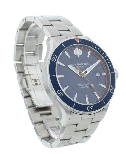 Baume & Mercier Clifton Club Blue Dial Automatic 42mm Men's Watch M0A10378