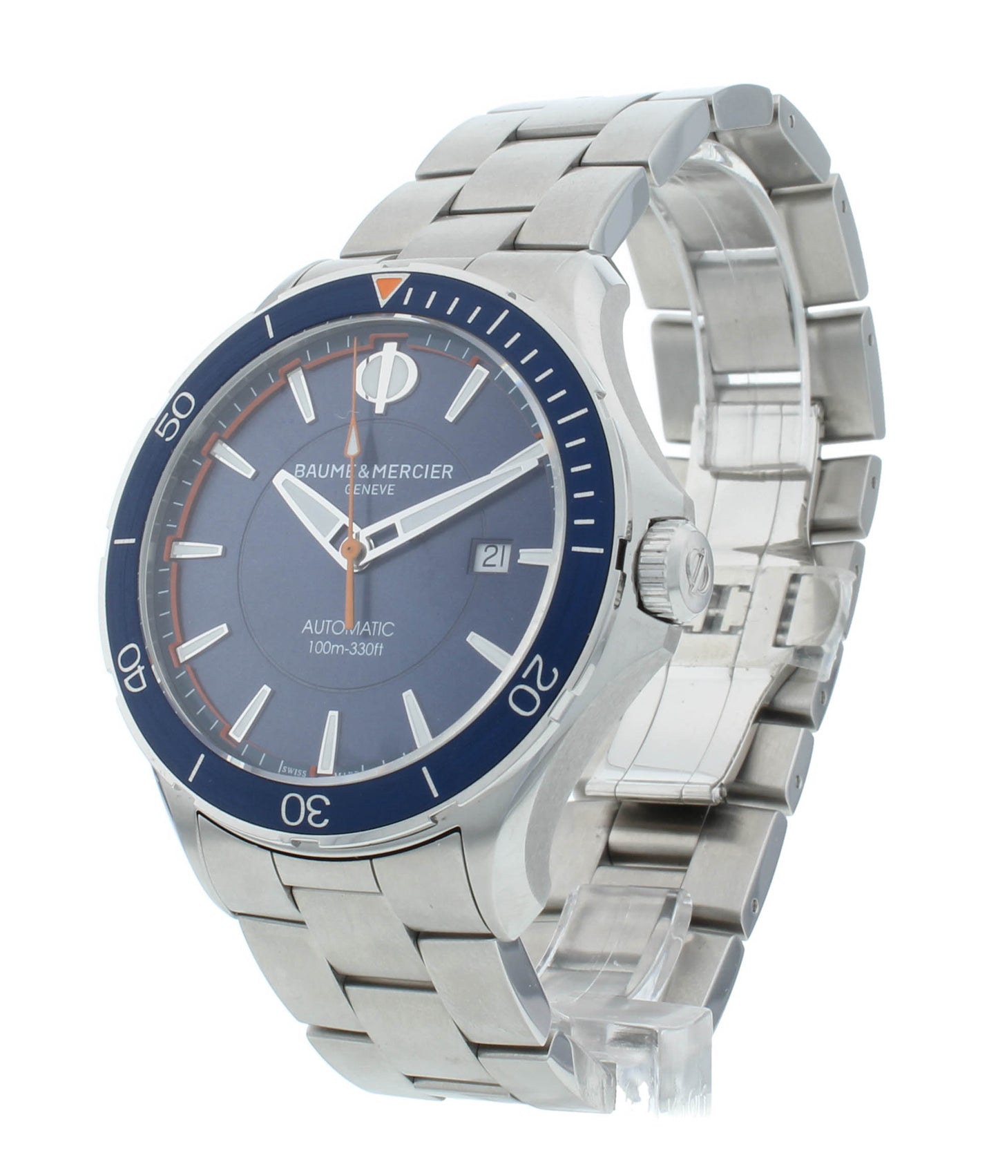 Baume & Mercier Clifton Club Blue Dial Automatic 42mm Men's Watch M0A10378