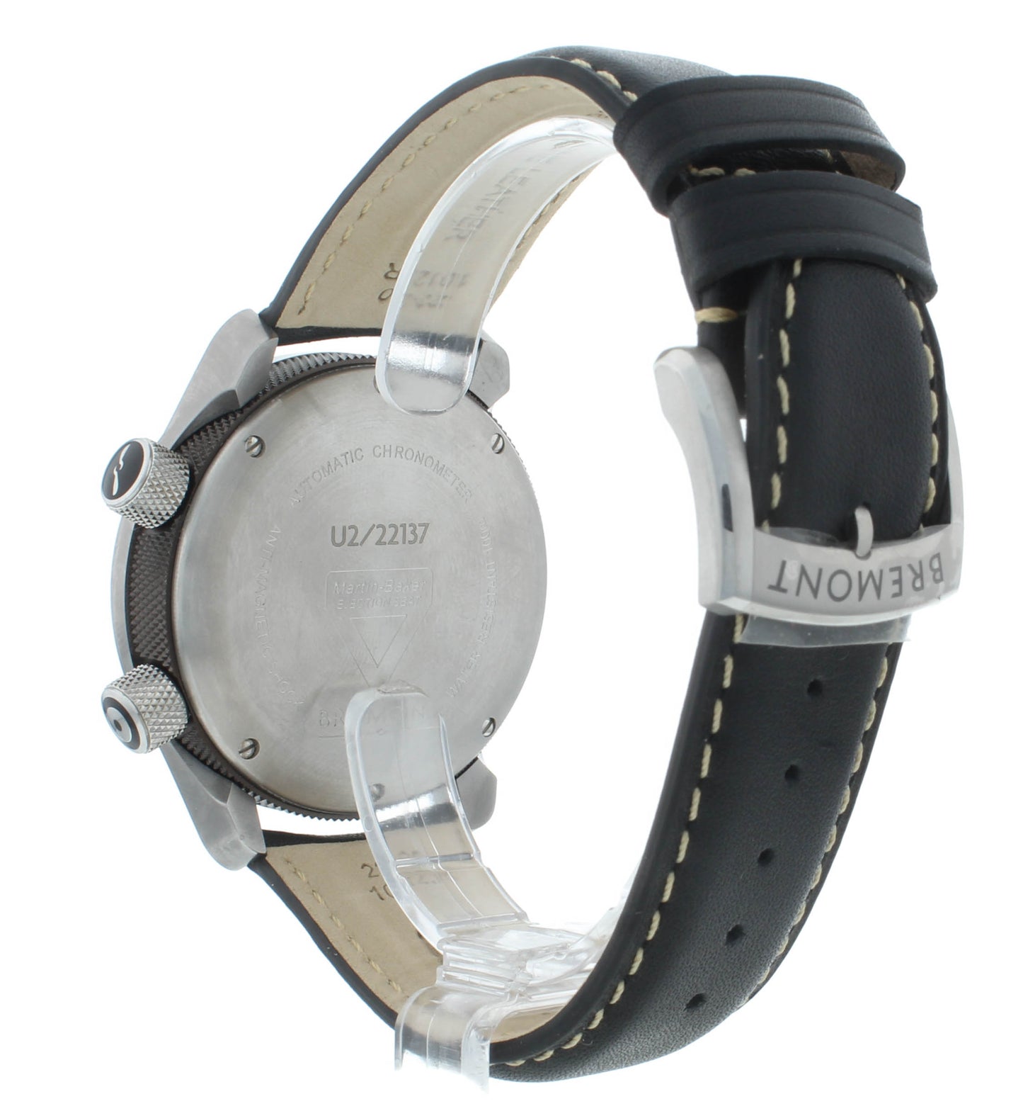 Bremont U-2 Stainless Steel Black Dial 43mm Automatic Men’s Watch U2-R-S