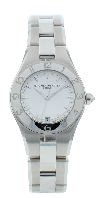 Baume & Mercier Linea Stainless Steel Silver Dial 27mm Ladies Watch M0A10009