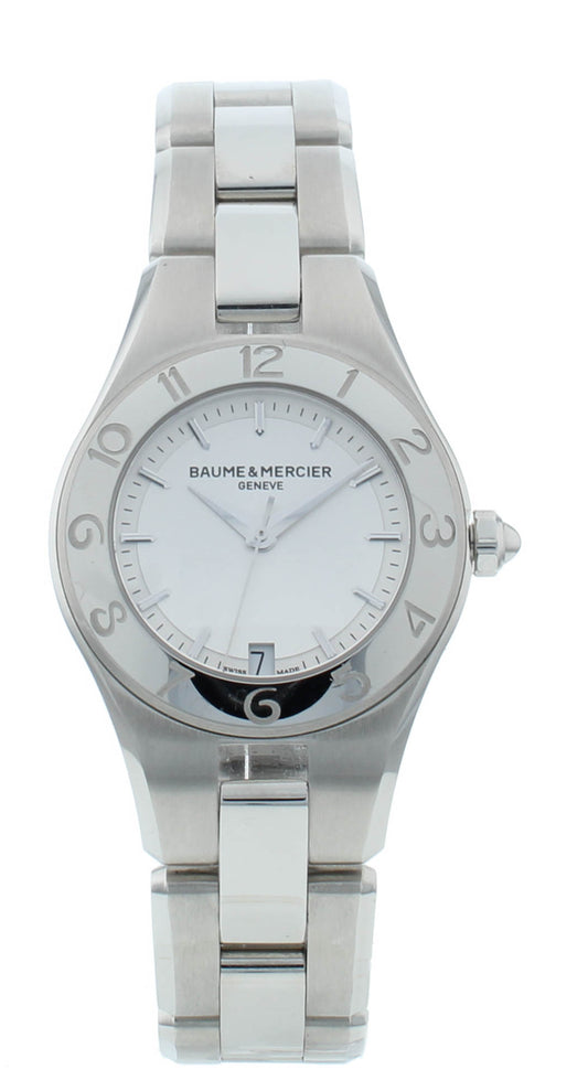 Defective Baume & Mercier Linea Stainless Silver Dial 27mm Ladies Watch M0A10009