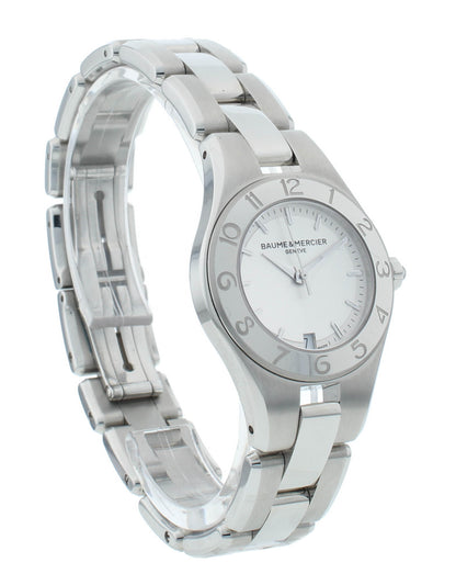 Defective Baume & Mercier Linea Stainless Silver Dial 27mm Ladies Watch M0A10009